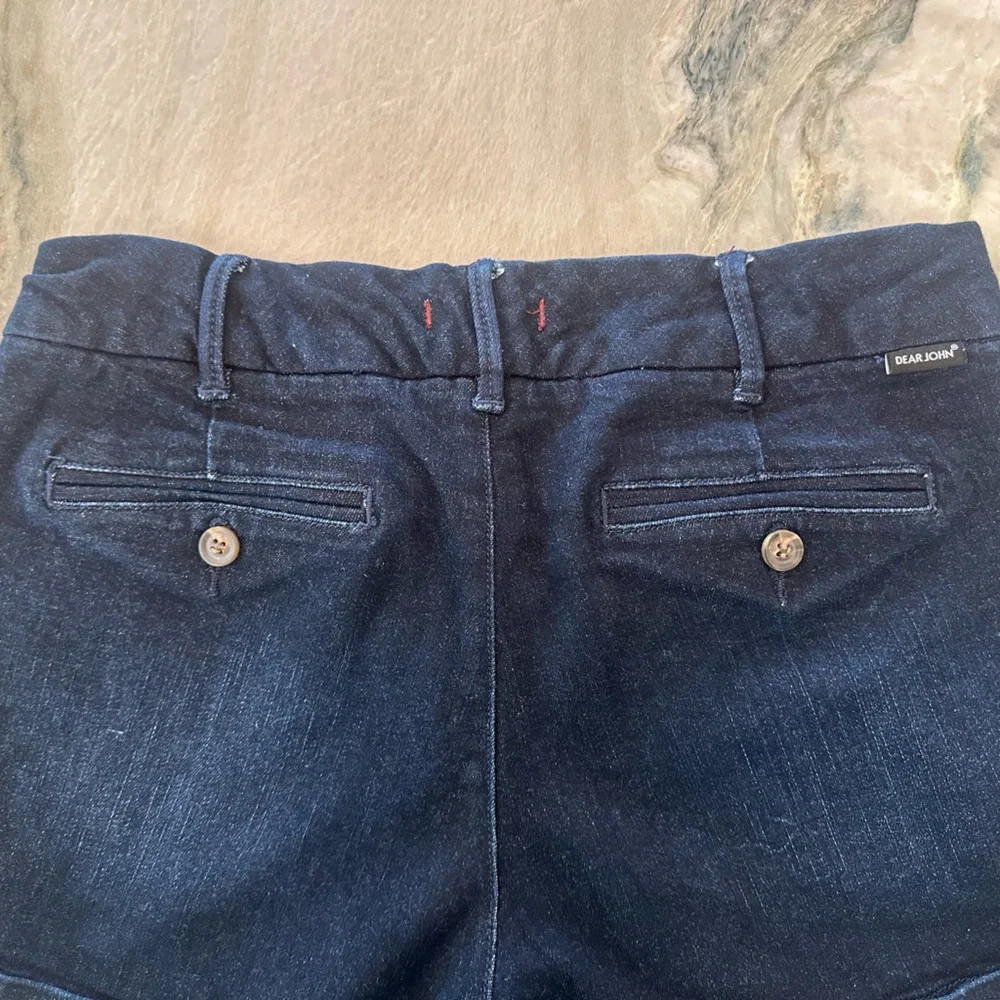 Dear John Dark Denim shorts with cuff - Picture 2 of 2